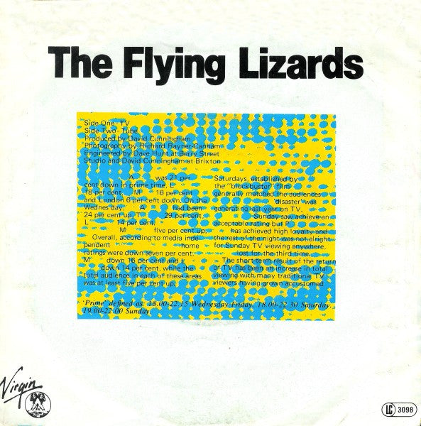 The Flying Lizards : TV (7", Single)