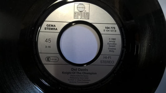 Del Davis : Knight Of The Champion (7", S/Sided, Single, Promo)