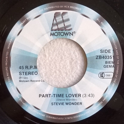 Stevie Wonder : Part-Time Lover (7", Single)