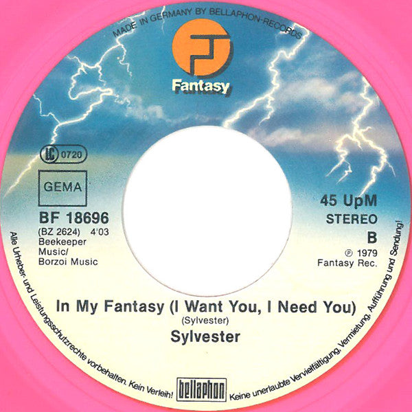 Sylvester : Can't Stop Dancing / In My Fantasy (I Want You, I Need You) (7", Single, Pin)