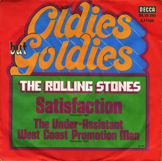 The Rolling Stones : Satisfaction (7", Single, RE)