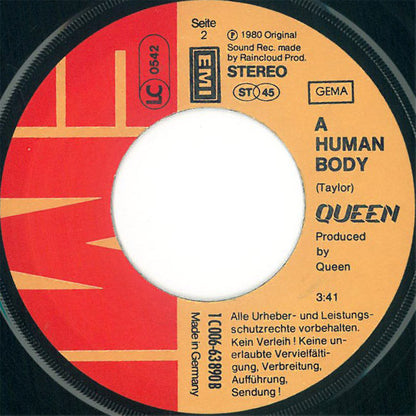 Queen : Play The Game (7", Single, EMI)