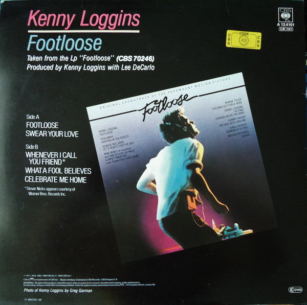 Kenny Loggins : Footloose (12", Maxi)