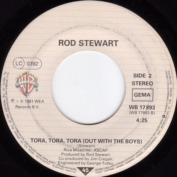 Rod Stewart : Young Turks (7", Single)