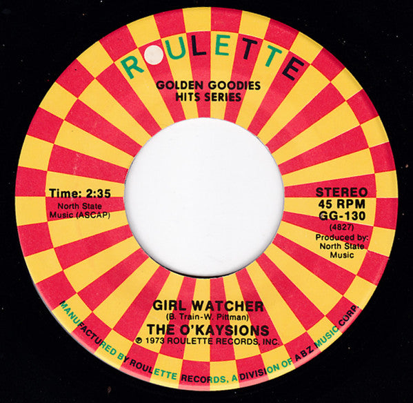 Louis Armstrong / The O'Kaysions : What A Wonderful World / Girl Watcher (7", Single, RE)