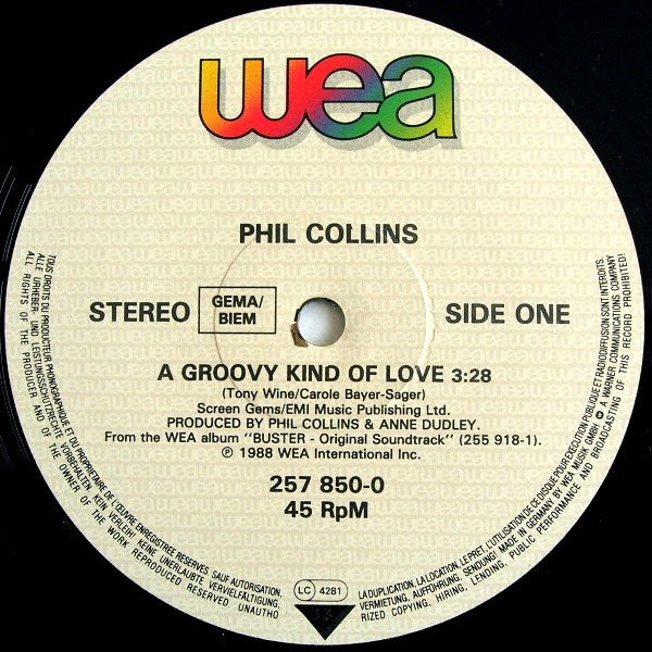 Phil Collins : A Groovy Kind Of Love (12", Single)