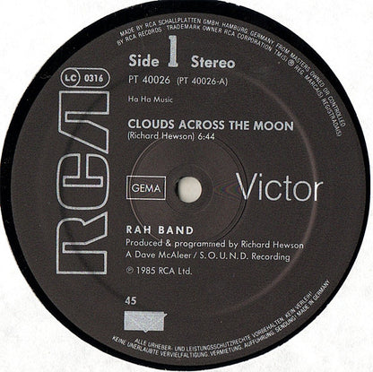 RAH Band : Clouds Across The Moon (12", Maxi)