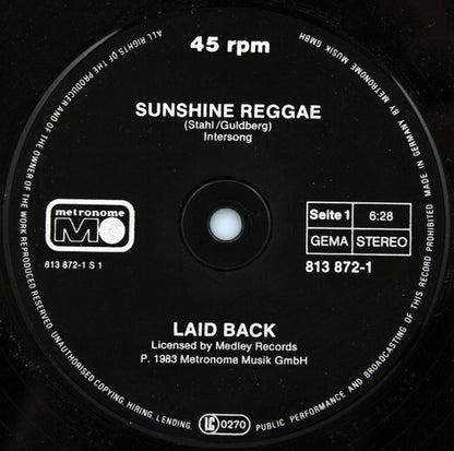 Laid Back : Sunshine Reggae (12", Maxi)