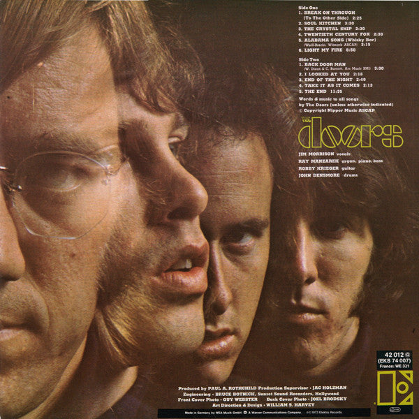 The Doors : The Doors (LP, Album, RE, Red)