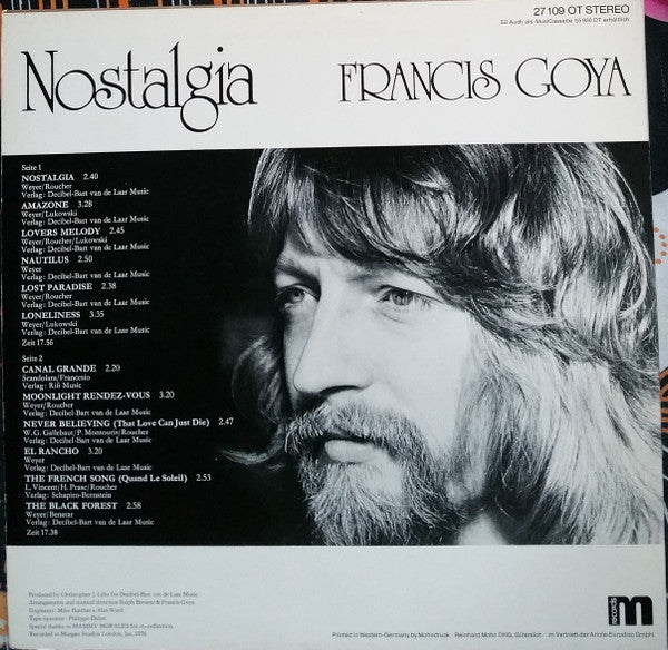 Francis Goya : Nostalgia (LP, Album)