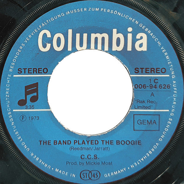 CCS : The Band Played The Boogie (7", Single)