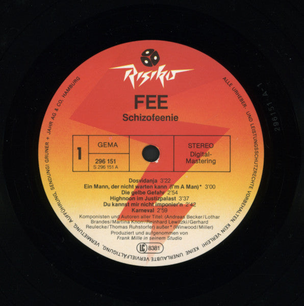 FEE : SchizoFEEnie (LP, Album)