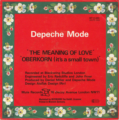 Depeche Mode : The Meaning Of Love (7", Single)