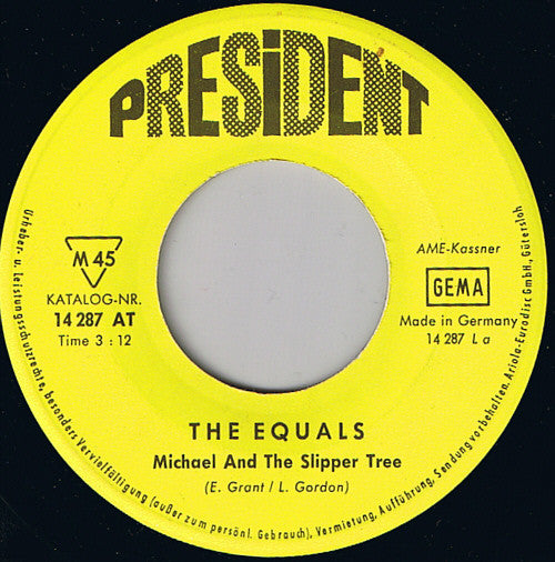 The Equals : Michael And The Slipper Tree / Honey Gum (7", Single, Mono)