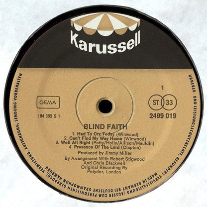 Blind Faith (2) : Blind Faith (LP, Album, RE)