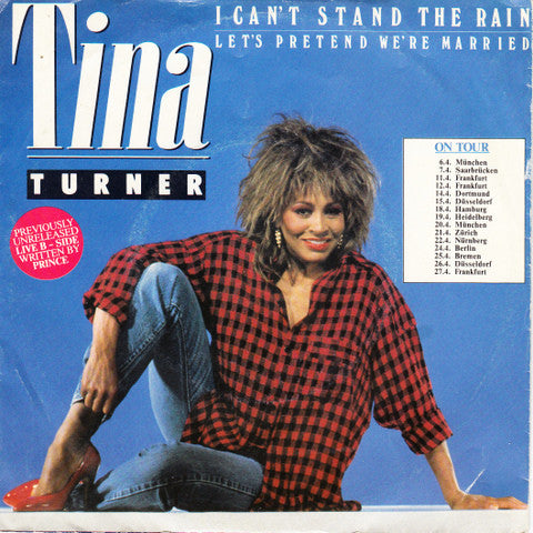 Tina Turner : I Can't Stand The Rain (7", Single)