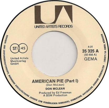 Don McLean : American Pie (7", Single)