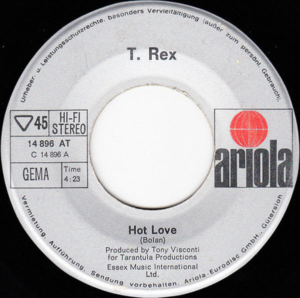 T. Rex : Hot Love (7", Single)