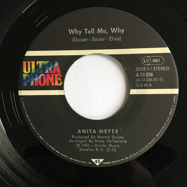 Anita Meyer : Why Tell Me, Why (7", Single)