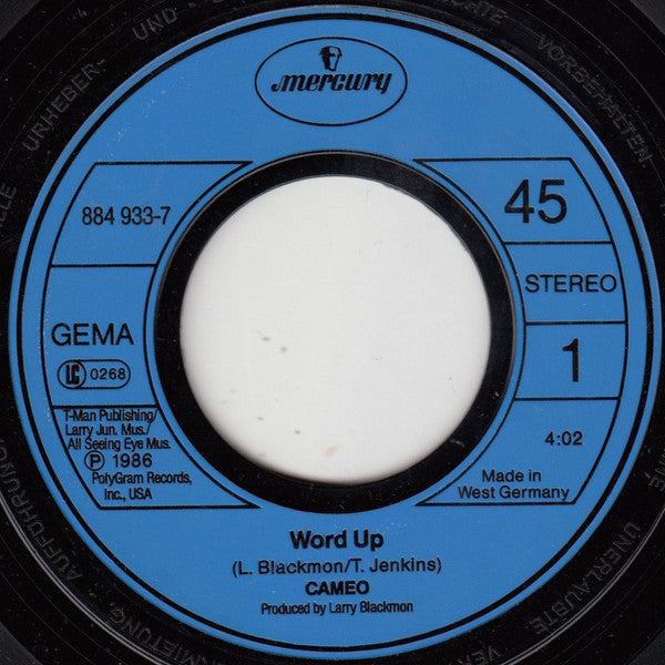 Cameo : Word Up! (7", Single)