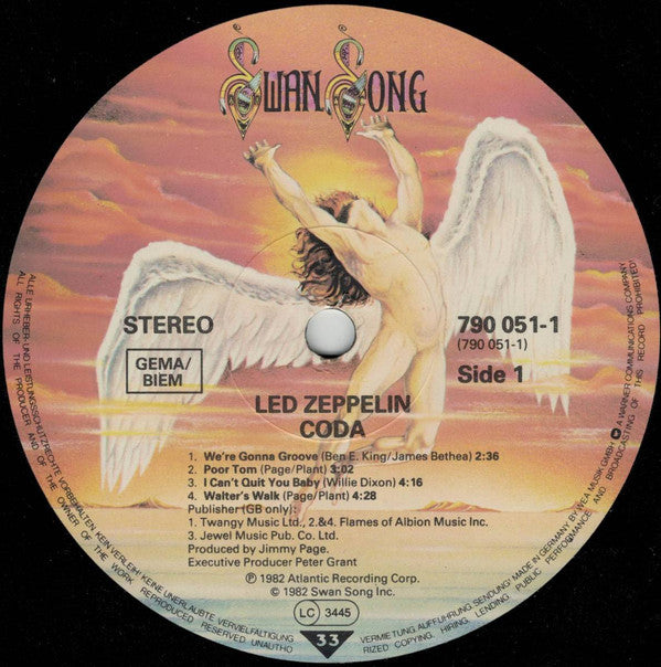 Led Zeppelin : Coda (LP, Album, RE)