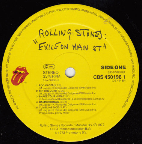 Rolling Stones* : Exile On Main St (2xLP, Album, RE)