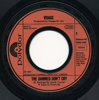 Visage : The Damned Don't Cry (7", Single)