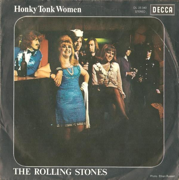 The Rolling Stones : Honky Tonk Women / You Can't Always Get What You Want (7", Single)