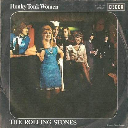 The Rolling Stones : Honky Tonk Women / You Can't Always Get What You Want (7", Single)