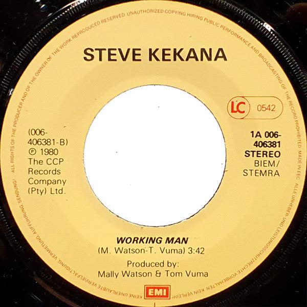 Steve Kekana : Raising My Family (7", Single)