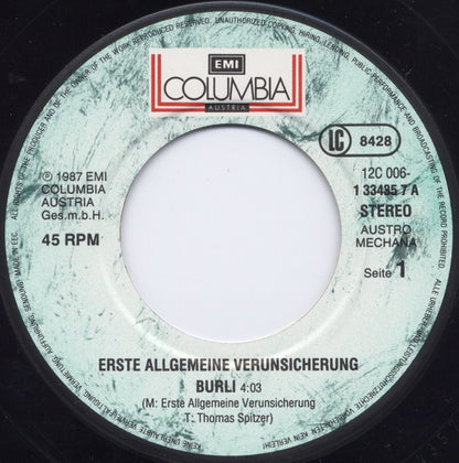 Verunsicherung (Erste Allgemeine)* : Burli (7", Single)