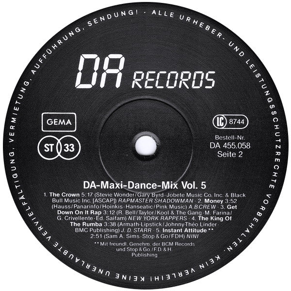 Various : DA Maxi-Dance-Mix Vol. 5 (LP, Comp, Mixed)