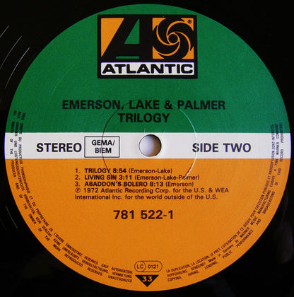 Emerson, Lake & Palmer : Trilogy (LP, Album, RE, Gat)