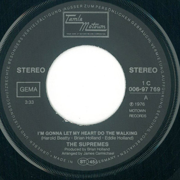 The Supremes : I'm Gonna Let My Heart Do The Walking (7", Single)