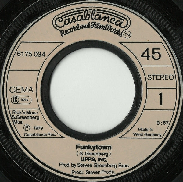 Lipps Inc* : Funkytown (7", Single)