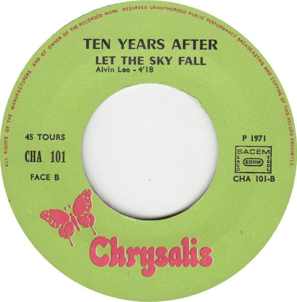 Ten Years After : I'd Love To Change The World (7", Single)