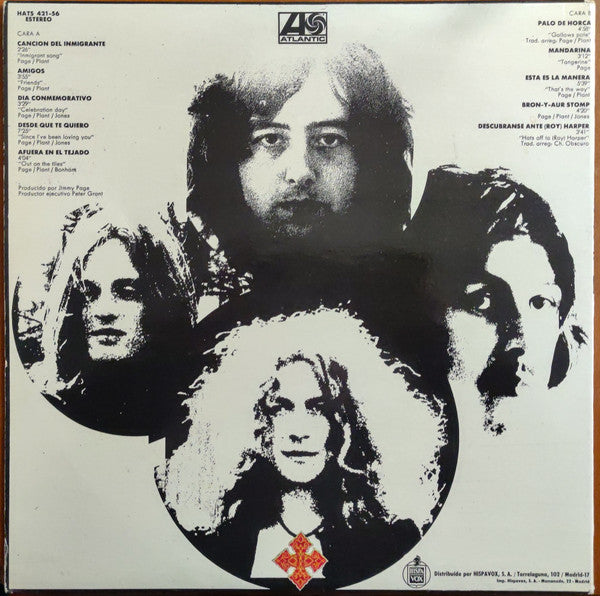 Led Zeppelin : Led Zeppelin III (LP, Album, RE, Gat)