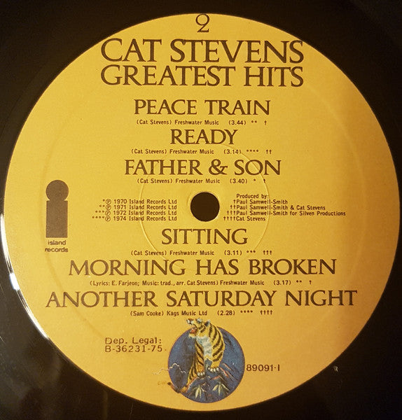 Cat Stevens : Greatest Hits (LP, Comp, RE)