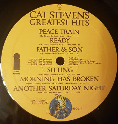 Cat Stevens : Greatest Hits (LP, Comp, RE)