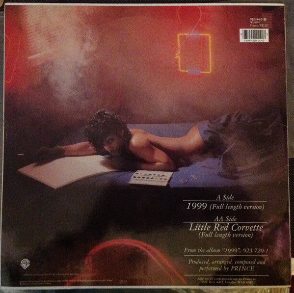 Prince : 1999 / Little Red Corvette (12", Single, RE, Whi)