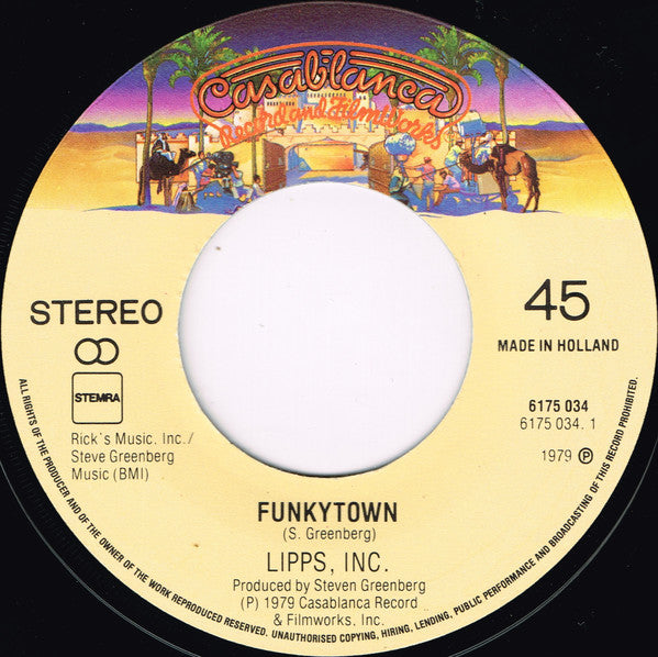 Lipps, Inc. : Funkytown (7", Single)