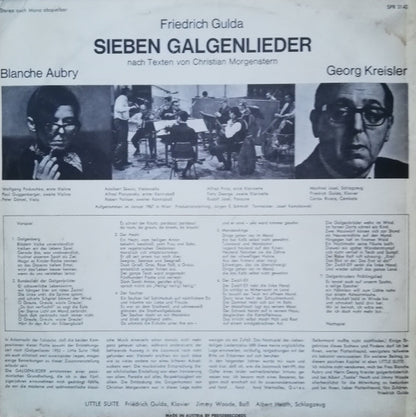 Friedrich Gulda - Blanche Aubry - Georg Kreisler : Sieben Galgenlieder (LP, Album)