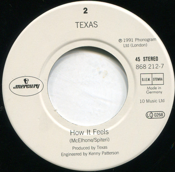 Texas : Why Believe In You (7", Single)