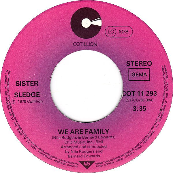 Sister Sledge : We Are Family (7", Single)