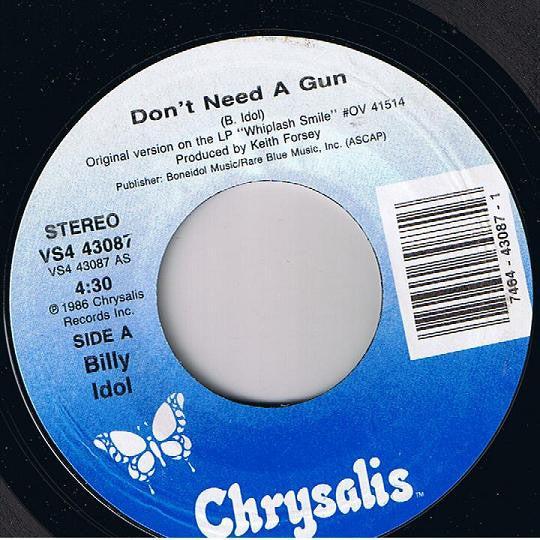 Billy Idol : Don't Need A Gun (7")