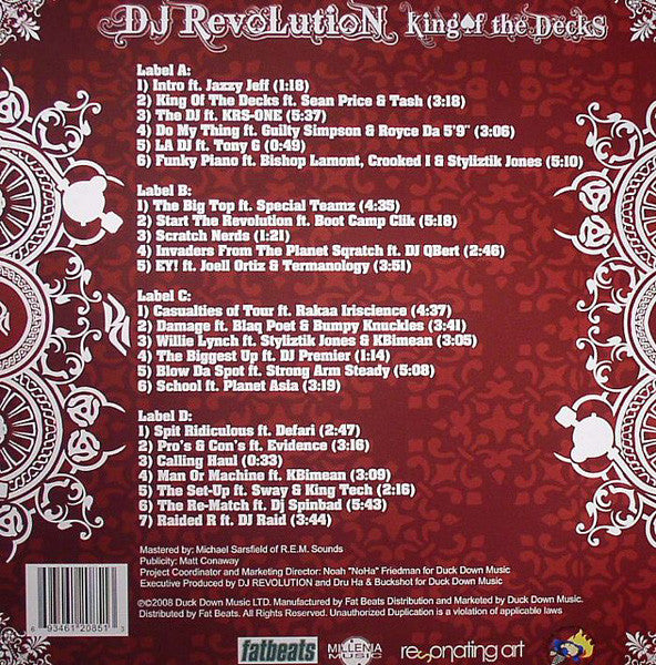 DJ Revolution : King Of The Decks (2xLP, Album)