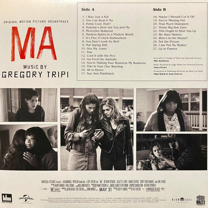 Gregory Tripi : Ma (Original Motion Picture Soundtrack) (LP, Album, Ltd, Blo)