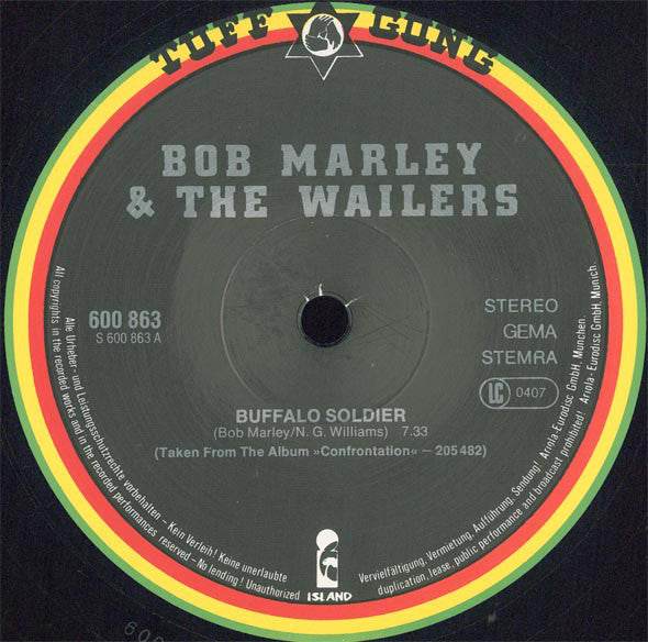 Bob Marley & The Wailers : Buffalo Soldier (12", Maxi)