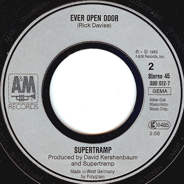 Supertramp : Cannonball (7", Single)