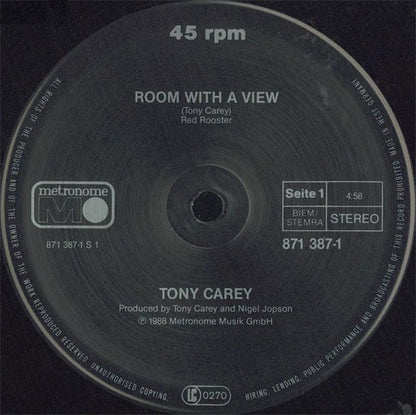 Tony Carey : Room With A View (12")